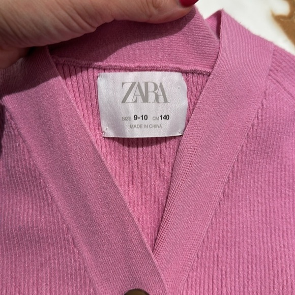 Zara pink cardigan 9-10yr - Picture 3 of 5